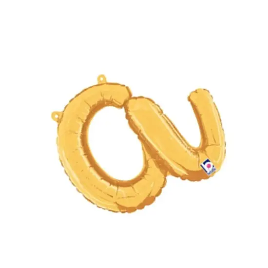 Betallic&reg; 14 inch Script Letter A Gold Air Fill Only {5}
