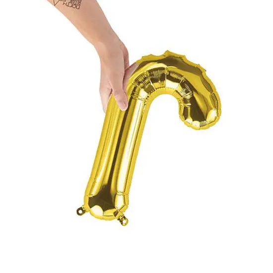 NorthStar&reg; 16" Gold Letter J Balloon Air Fill Only {4}