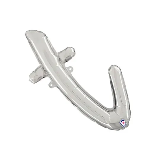 Betallic&reg; 24 inch Script Letter T Silver Air Fill Only {5}