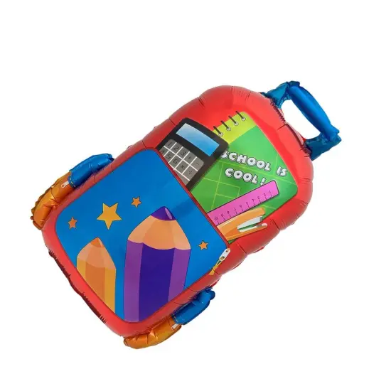 LA Balloons&reg; 27 Inch School Is Cool Backpack Red Balloon {2}