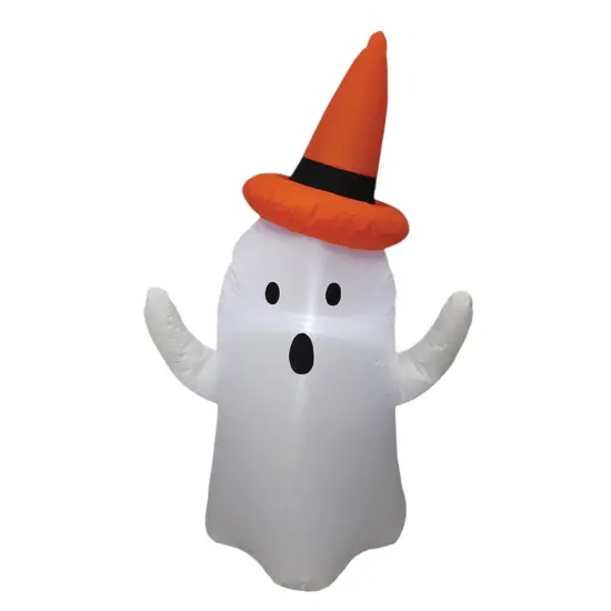 4' Light-Up Halloween Ghost Inflatable {1}