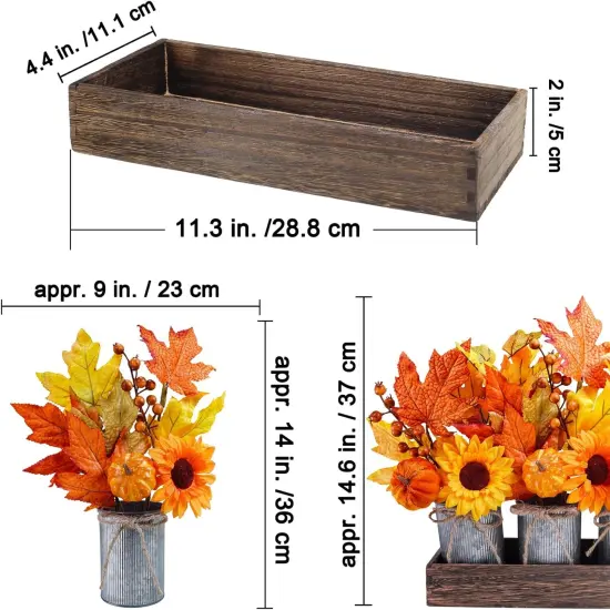 Set of 3 Fall Small Potted Maple Arrangement {3}