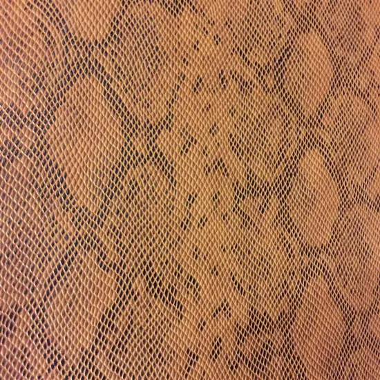 1 Yard Matte Faux Python Snake Skin Vinyl Fabric For Upholstery 54 Inch Wide Bronze {3}