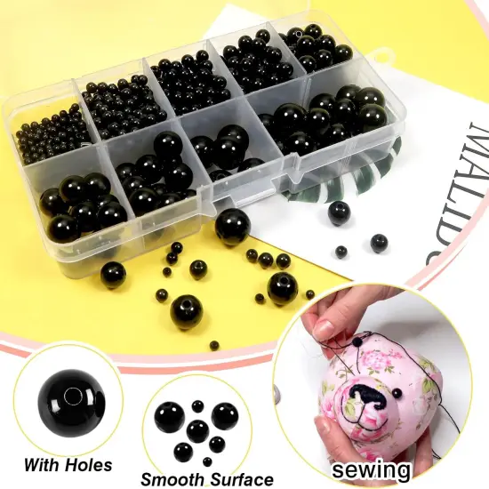 736pcs Sew in Eyes and Noses Crafts Crochet {2}