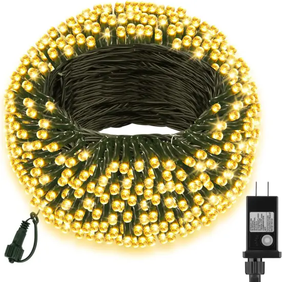 66FT 200 LED Christmas Light with 8 Modes (Warm White) {1}