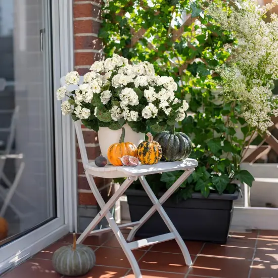 8PCS 14.4" Artificial Flowers (White) {5}