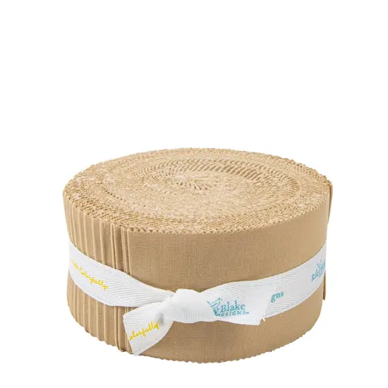 Confetti Cotton 2.5" Strip Roll (Jelly Roll / Rolie Polie) in Palomino byfor Riley Blake (RP-120-PALOMINO-40) {1}