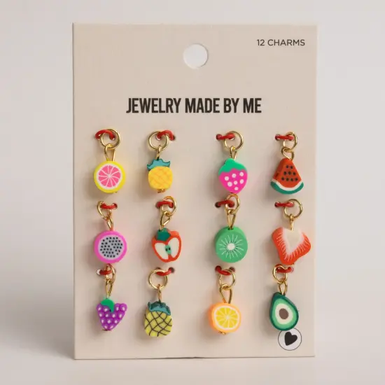 Fresh Picked Charm Set Polymer Fruit Slice Charms Set of 12 {2}