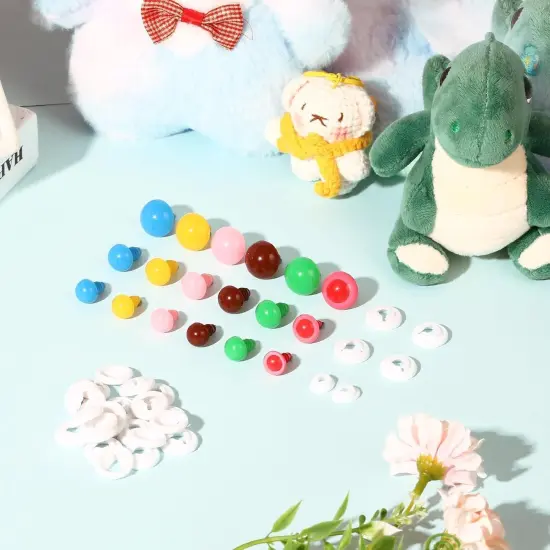 72pcs Safety Eyes for Crocheting with Washers 10/12/16mm {3}