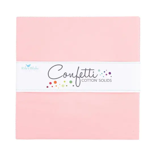 Confetti Cotton 10" Square Pack (Layer Cake / 10" Stacker) in Pretty in Pink byfor Riley Blake (10-120-PRETTYPINK-42) {1}