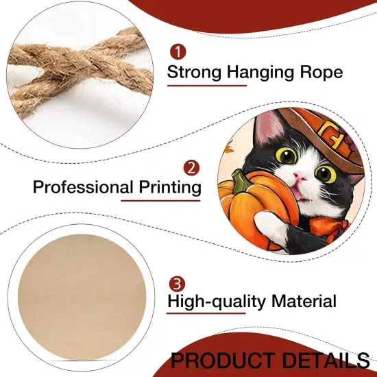 Welcome Thanksgiving Tuxedo Cat Front Door Sign {2}