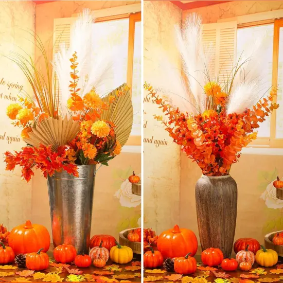 30 Bundles Artificial Fall Flowers Fake Plants {5}