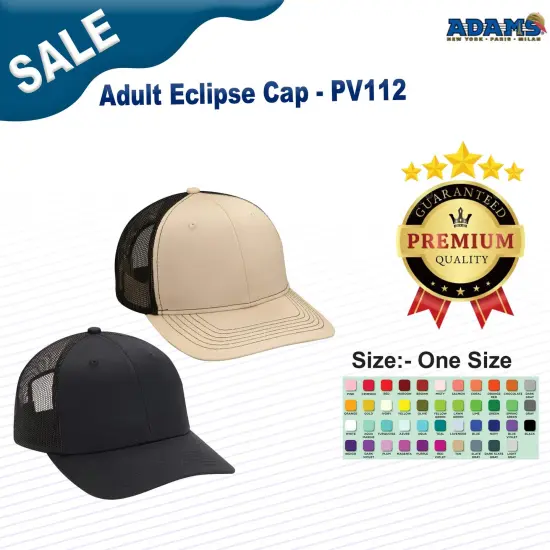 Adams&reg; Adult Eclipse Cap CHARCOAL / BLACK {2}