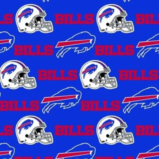 Licensed NFL Buffalo Bills Cotton 6377D Fabric by the Yard {1}