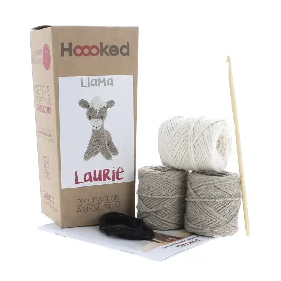 DIY Crochet Kit by Hoooked Llama Laurie - Taupe PAK140 {2}