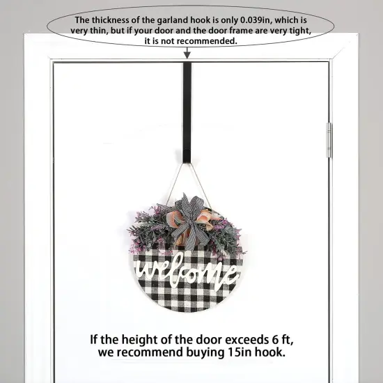 12" Wreath Hanger for Front Door {2}