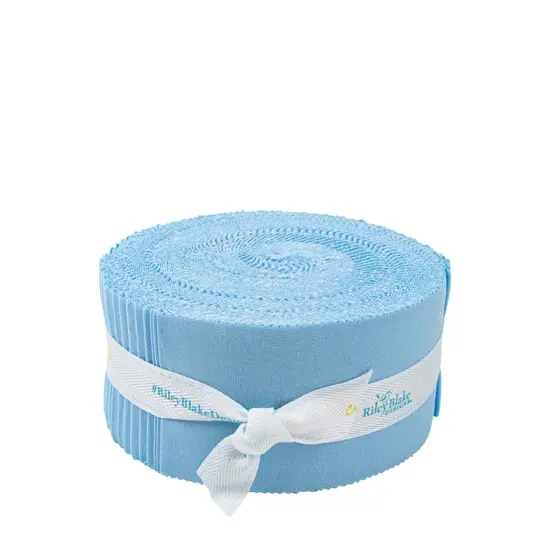 Confetti Cotton 2.5" Strip Roll (Jelly Roll / Rolie Polie) in Boy Blue byfor Riley Blake (RP-120-BOYBLUE-40) {1}
