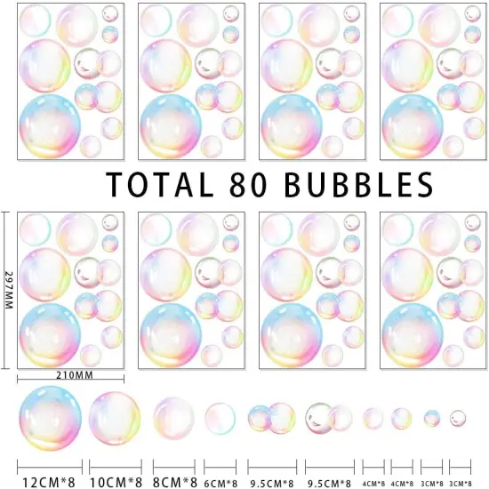 Transparent Bubble Wall Decal Sticker {3}