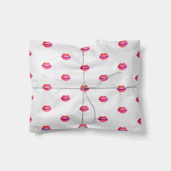 Lips Emoji Gift Wrap {1}