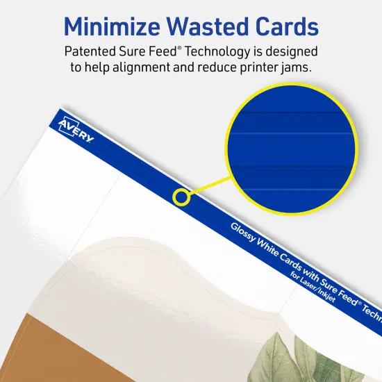 Avery Glossy White Postcards, 6" x 9" Rectangle Flourished Edge {4}