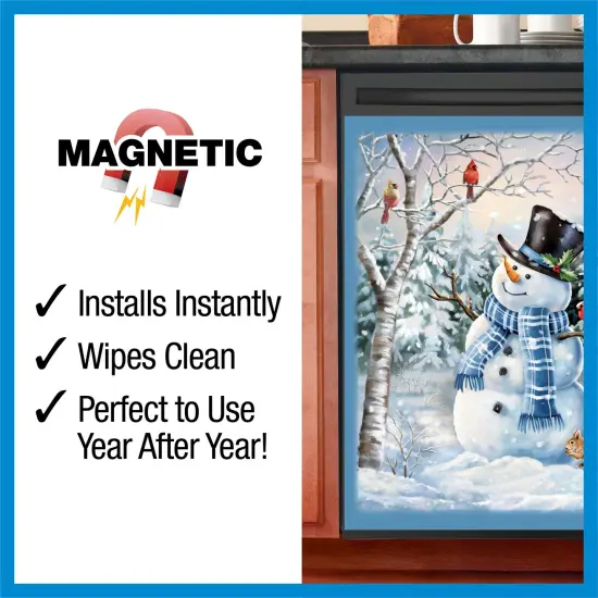 Collections Etc Winter Snowman Kitchen Dishwasher Magnet {4}