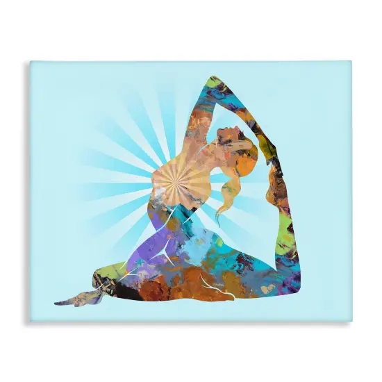 Stupell Industries Meditative Mindful Yoga Canvas Wall Art Design by Tim Parker {1}