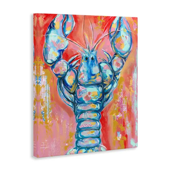Stupell Industries Abstract Patchwork Lobster Canvas Wall Art Design by Estelle Grengs {3}