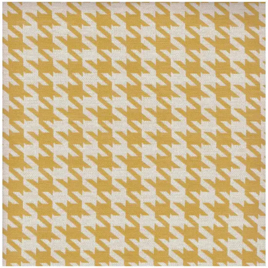 1 Yard Herringbone Jacquard Knit Fabric 260 GSM, 58/60&Prime; Wide Polyester Spandex Blend WHITE/COCO BROWN {3}