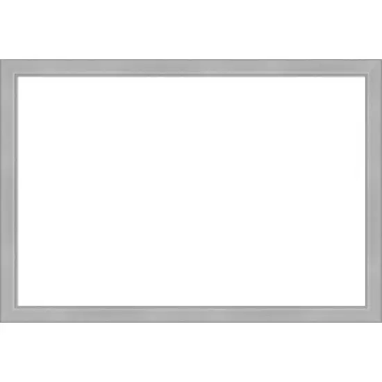 Vista Brushed Nickel Narrow Framed Dry Erase Magnetic Board {1}