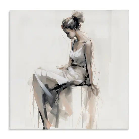 Stupell Industries Female Portrait Impression Canvas Wall Art Design by Irena Orlov {1}
