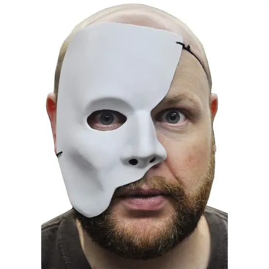 Partial Face Mask Phantom Horror Costume {4}