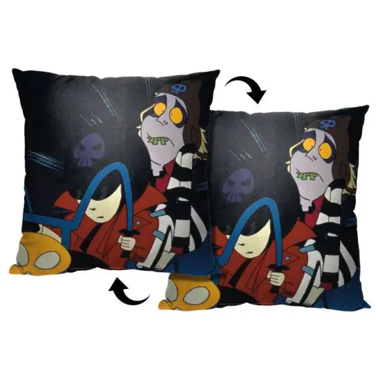 Warner Brothers Beetlejuice 18 Inch Throw Pillow Animated GhostRider {3}