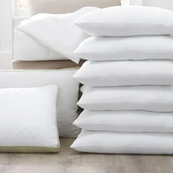 Bulk Pillow Cases King Size Set of 8 Pack Basic Pillowcases White Pillow Case Hypoallergenic Pillowcase Soft Envelope Closure Covers 20 x 36 Inches {5}