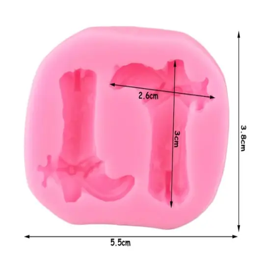 3D BootCowboy Boot Silicone Molds {2}
