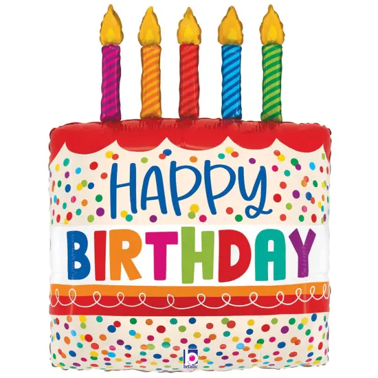 Betallic&reg; 30 Inch Birthday Cake Bright Candles {1}