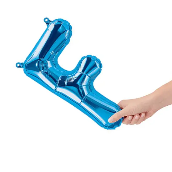 NorthStar Balloons&reg; 16 Inch Letter F Blue Air Fill Only {2}