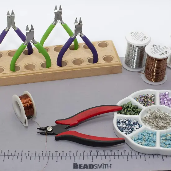 The Beadsmith Soft Wire Cutter &ndash; 5 inches (127mm) &ndash; Comfortable Ergonomic Grip &ndash; Flush Cutters for Jewelry Making, Craft Wire, Electronics, Floral, Hobbies and More {5}