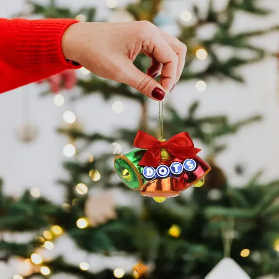 Northlight Candy Lane Tootsie Roll "Dots" Candy Logo Christmas Ornament - 3" - Multicolor Green {4}