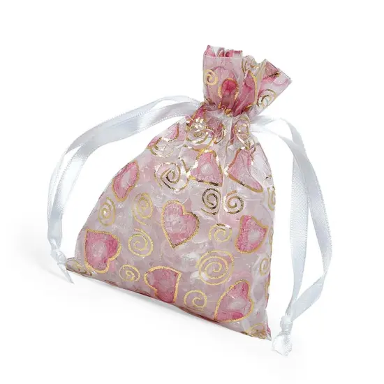 Printed Flat Organza Bag 3.5" x 5" Elegant and Stylish {2}