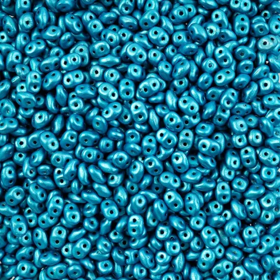 Matubo 2-Hole Czech Glass Crystal Alucolour Superduo Beads, 100g Sky Blue {1}