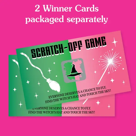 Big Dot of Happiness Witch Party Game Scratch Off Cards, Fun Activity for Kids, Pink and Green Birthday or Halloween Party Game for Girls - 22 Count {5}