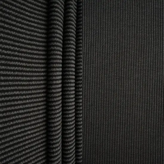 1 Yard Knit Jacquard Rib Fabric Polyester Rayon Spandex Stretch 52" Wide Latte {7}