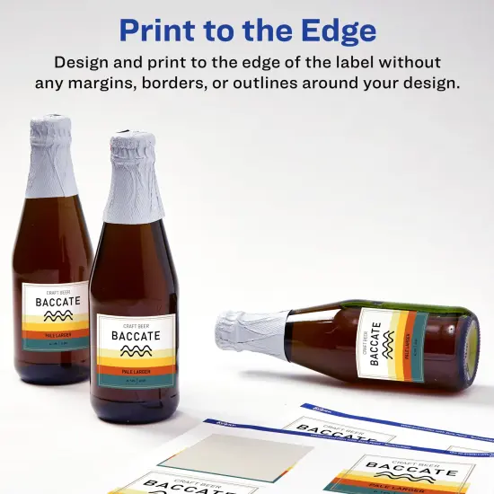 Avery Waterproof Square Labels with Sure Feed, Print to the Edge {3}