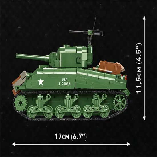 COBI Company of Heroes 3 Sherman M4A1 Tank {4}