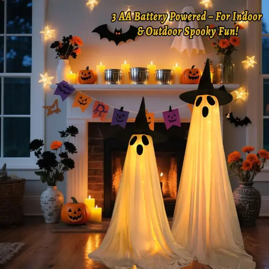 Light Up Ghost Decorations with 8 Modes & Timer {6}