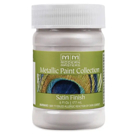 Modern Masters Metallic Paint - Oyster, 177 ml jar {1}