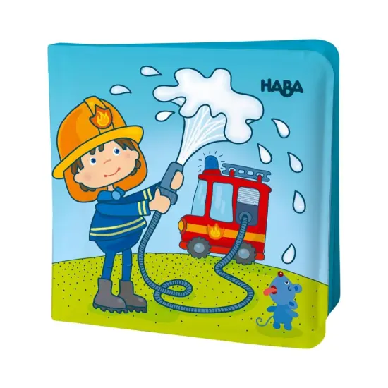 HABA Magic Color Changing Bath Book: Fire Brigade, Bath Toys for Toddlers, Water Toys for Toddlers 1-3 & Water Table Accessories Multicolor {5}