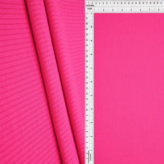 Rayon Blend 4x2 Rib Knit Fabric Soft & Stretchy, 52/54&Prime; Width Great for DIY Clothing MAUVE B {6}