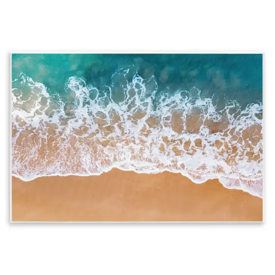 Stupell Industries Aerial Beach Foam Wall Plaque Art Design by Nataly White {1}