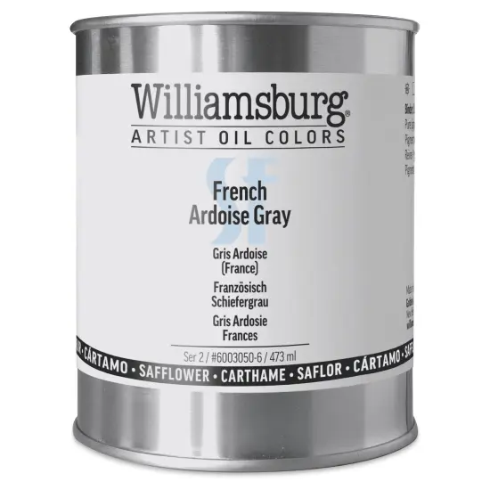 Williamsburg Handmade Safflower Oil Color - French Ardoise Grey, 16 oz can {1}